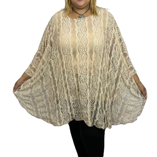 Tunique au style papillon Dentelle avec doublure en coton