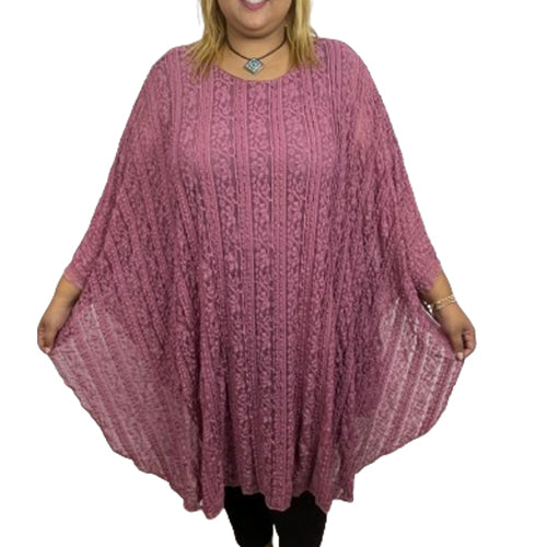 Tunique au style papillon Dentelle avec doublure en coton