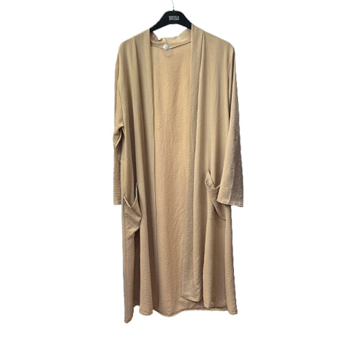 Gilet Long en Crêpe