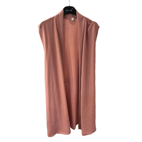 gilets grande taille en crêpe