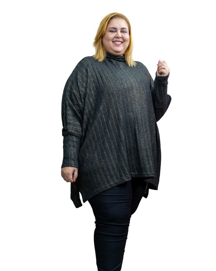 Pull Oversize Manches Kimono – Maille Fine & Légère (T44 à T60)