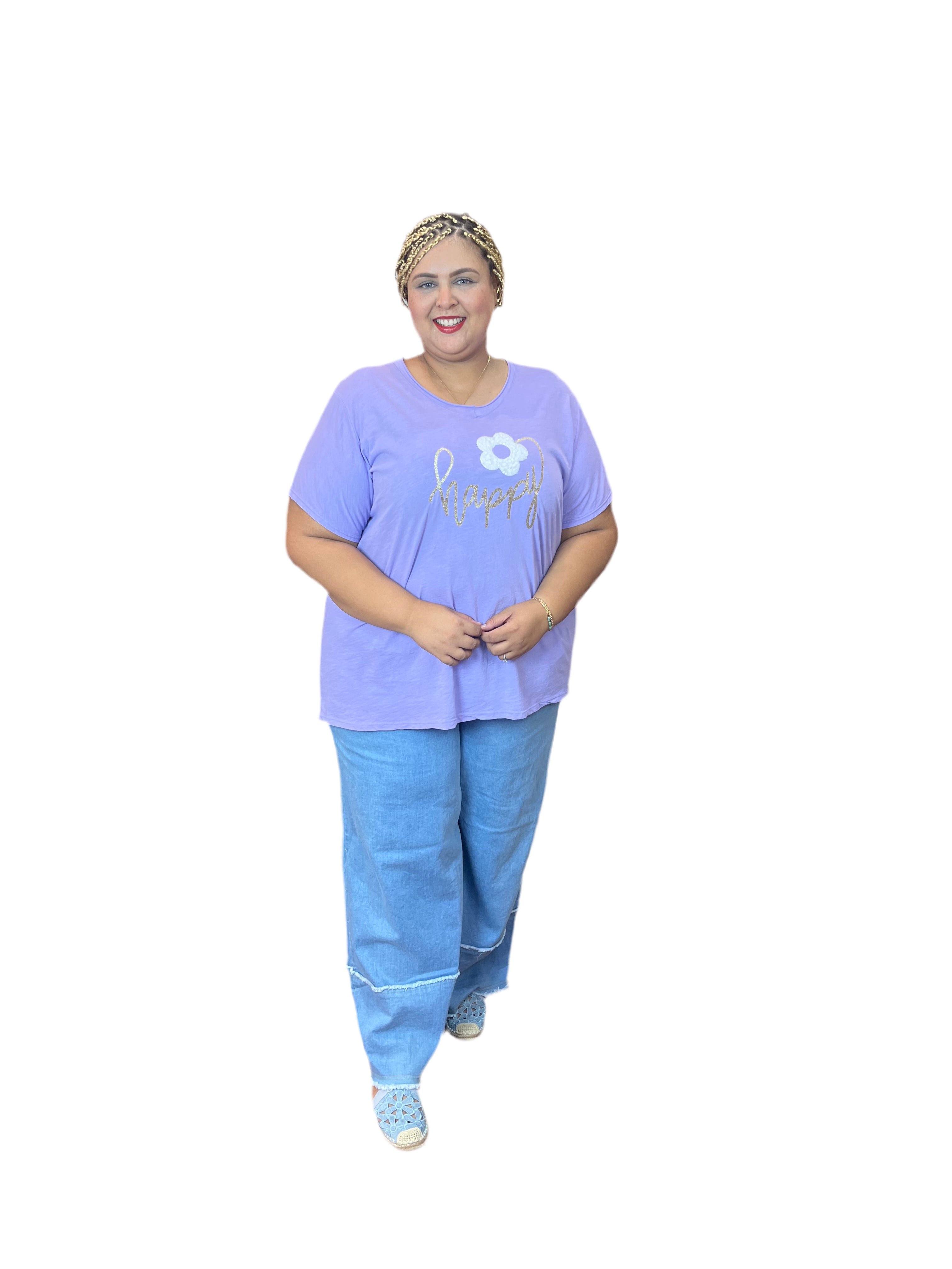 Tee-shirt motif happy