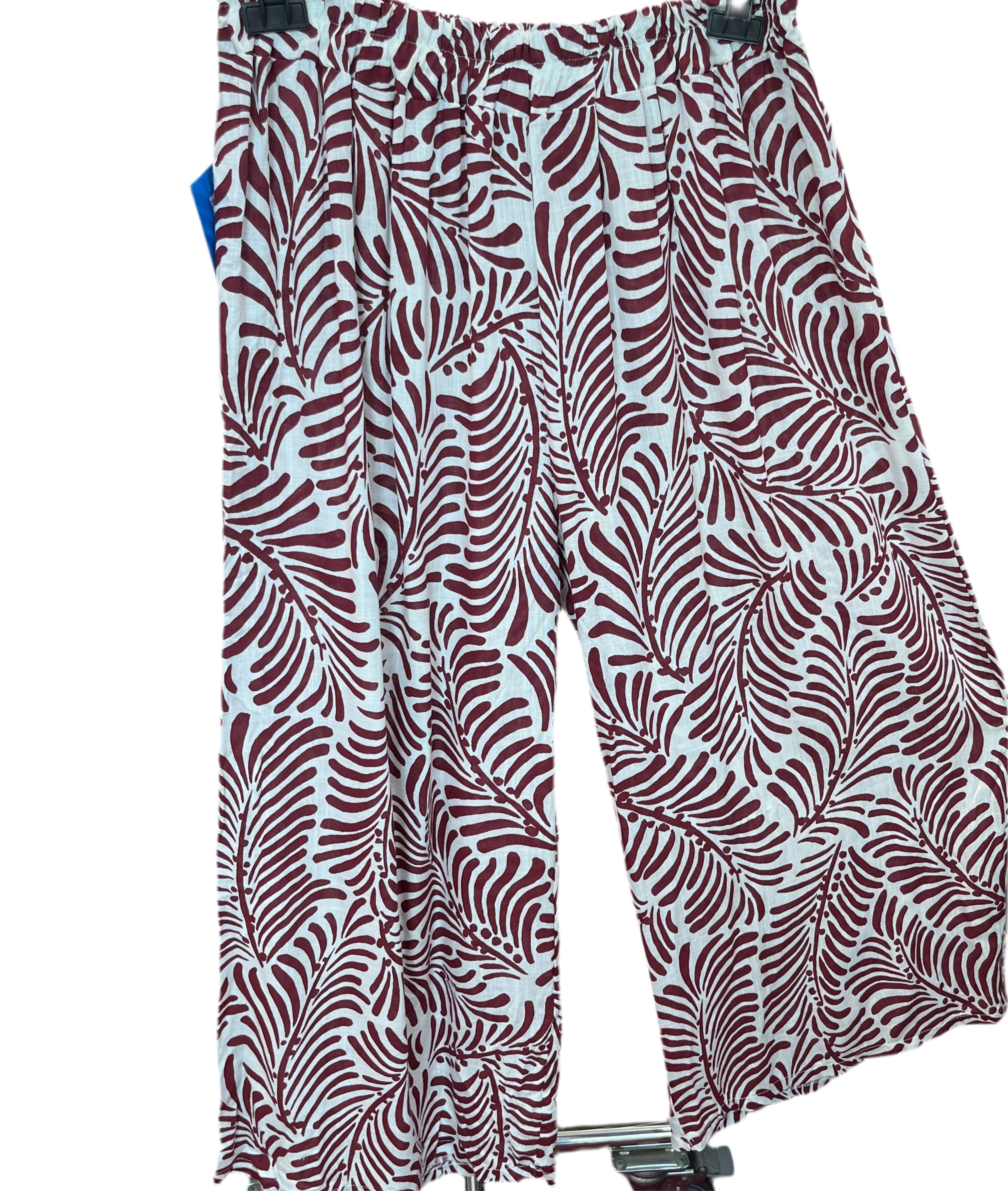 Pantalon large imprimée