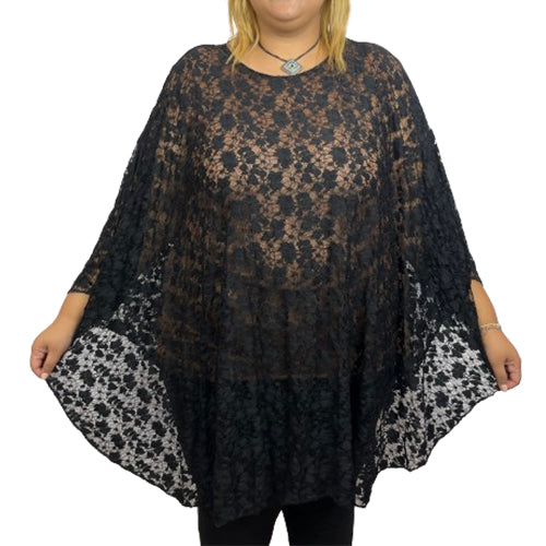 Tunique au style papillon Dentelle avec doublure en coton