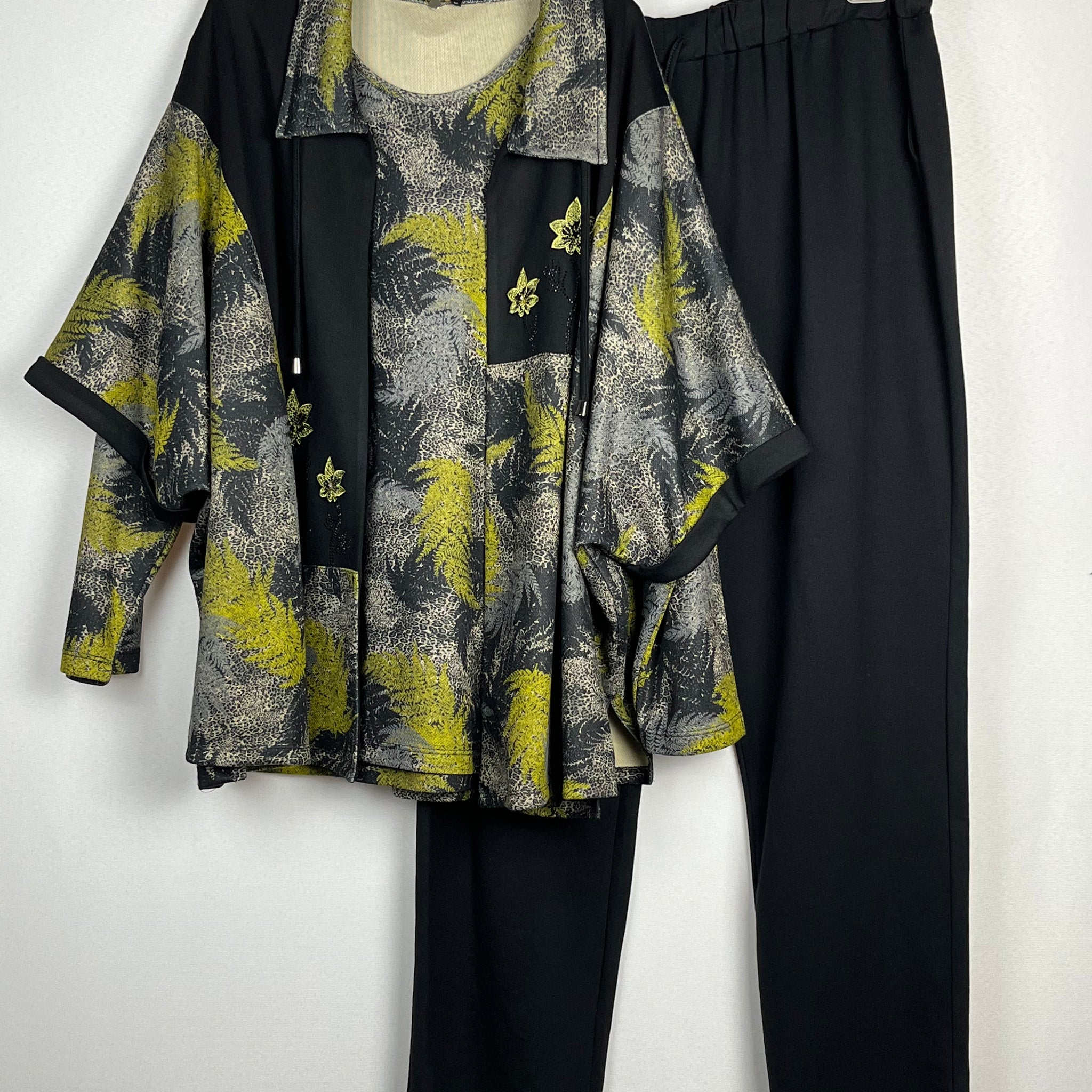 Ensemble 3 pieces Noir et Vert