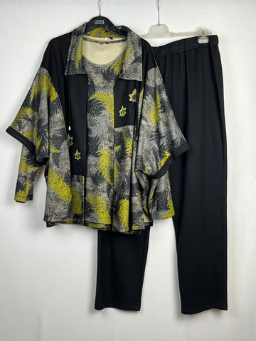 Ensemble 3 pieces Noir et Vert