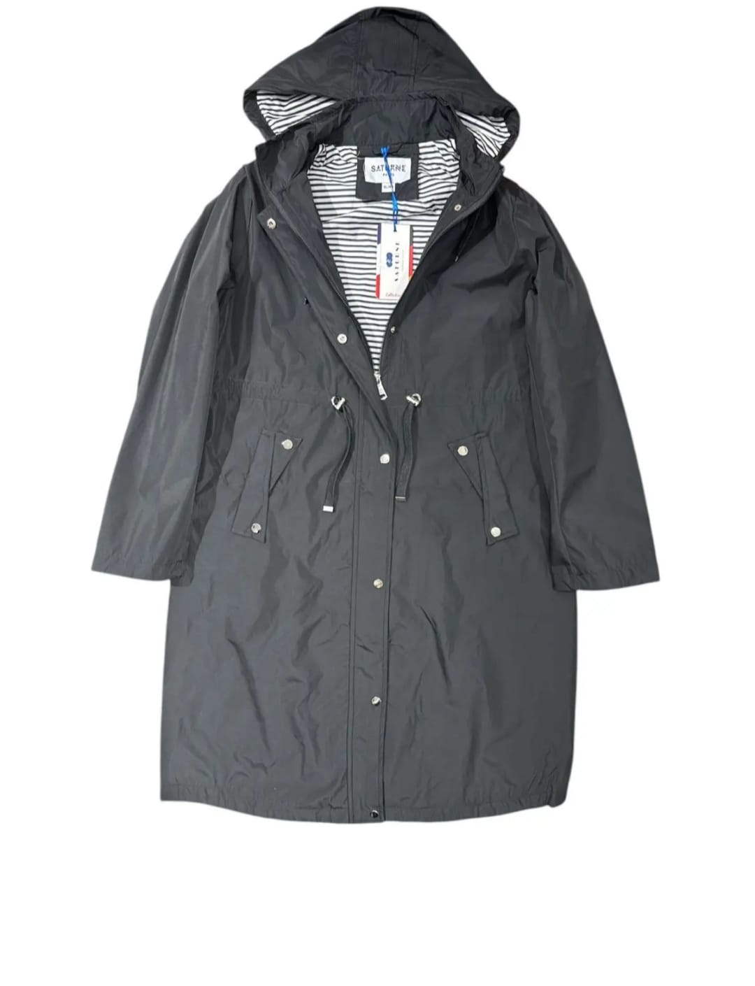 Manteau long hauteur genoux complet imperméable