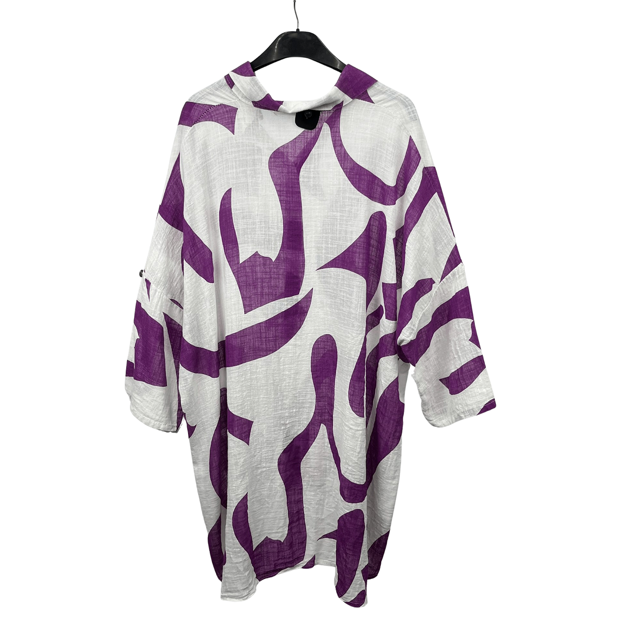 Chemise Imprimée en lin & coton