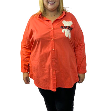 Chemise en Coton Léger avec Motif Nounours