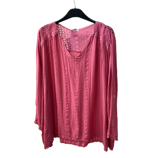 Pull en Viscose avec Broderie Chic aux Épaules