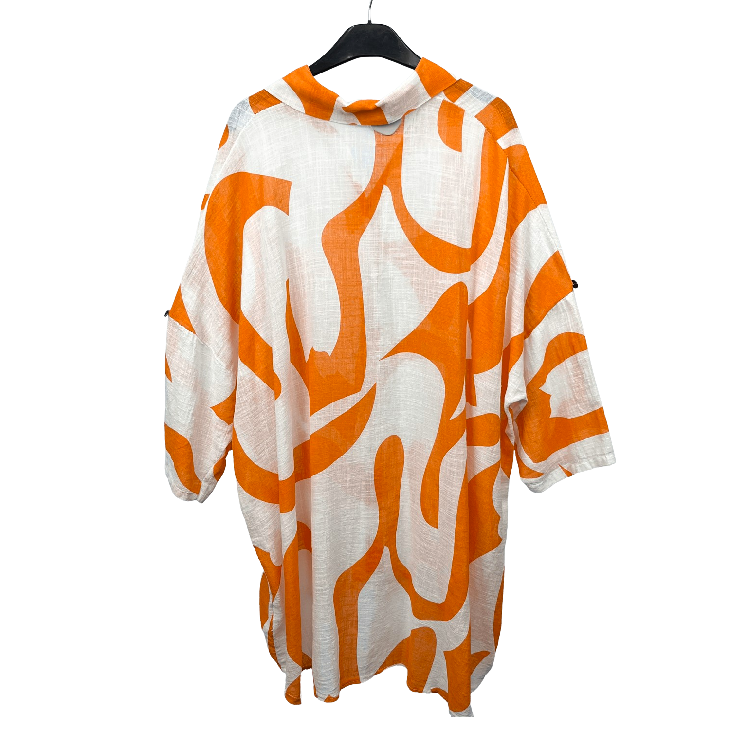 Chemise Imprimée en lin & coton