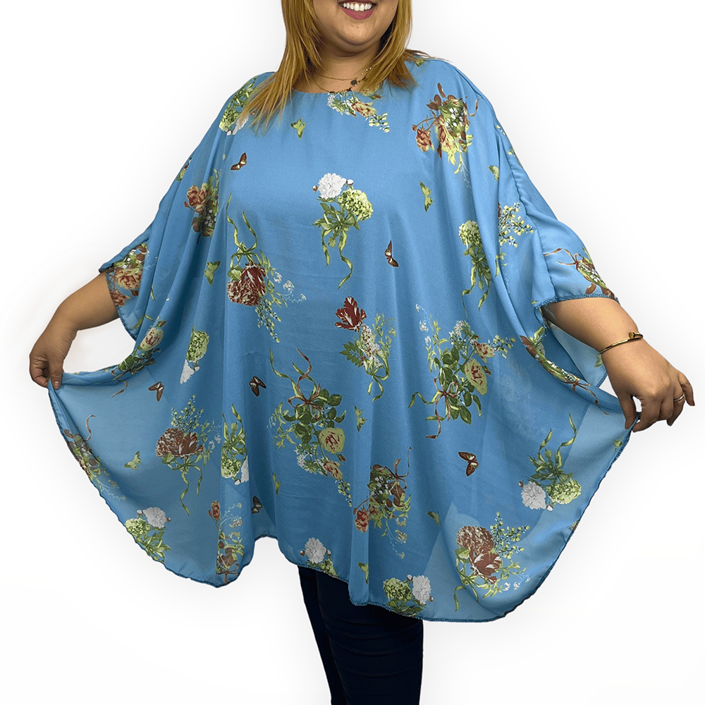 Tunique au style papillon avec doublure en coton